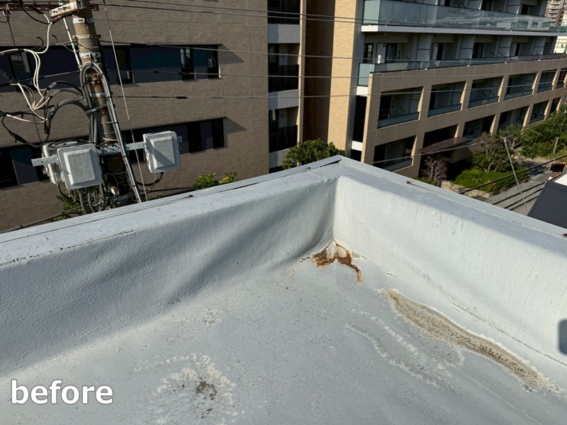 マンション屋上防水工事　東京都品川区　工事前