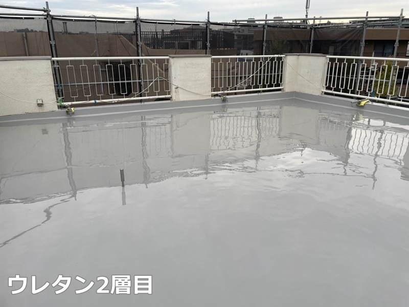 ウレタン防水2層目