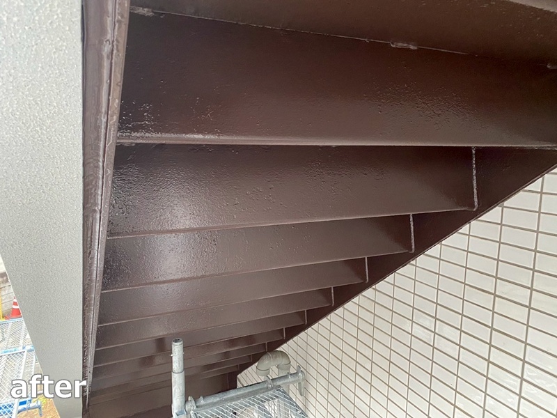 階段修繕工事　相模原市南区　工事後