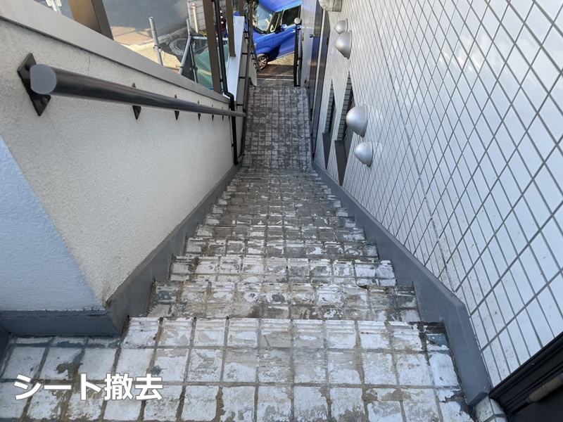 シート撤去