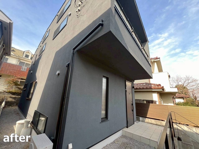 ジョリパット外壁塗装工事　川崎市多摩区　工事後