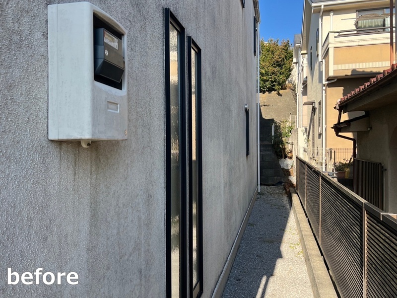 ジョリパット外壁塗装工事　川崎市多摩区　工事前