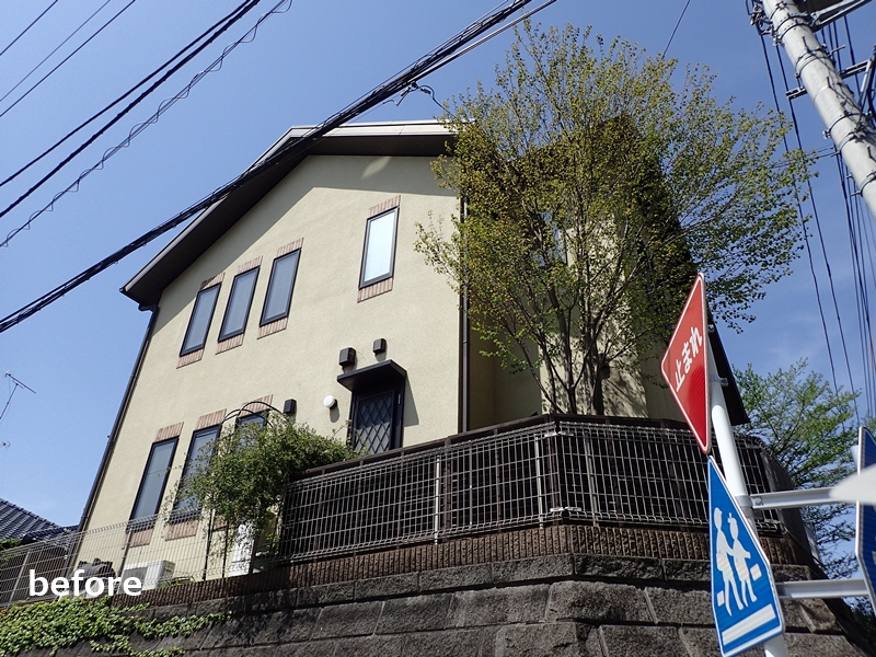 川崎市麻生区住宅ジョリパット外壁塗装の完了