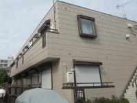 川崎市多摩区アパート外壁塗装仕上がり