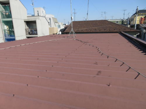 横浜市神奈川区アパート塗り替え前の屋根