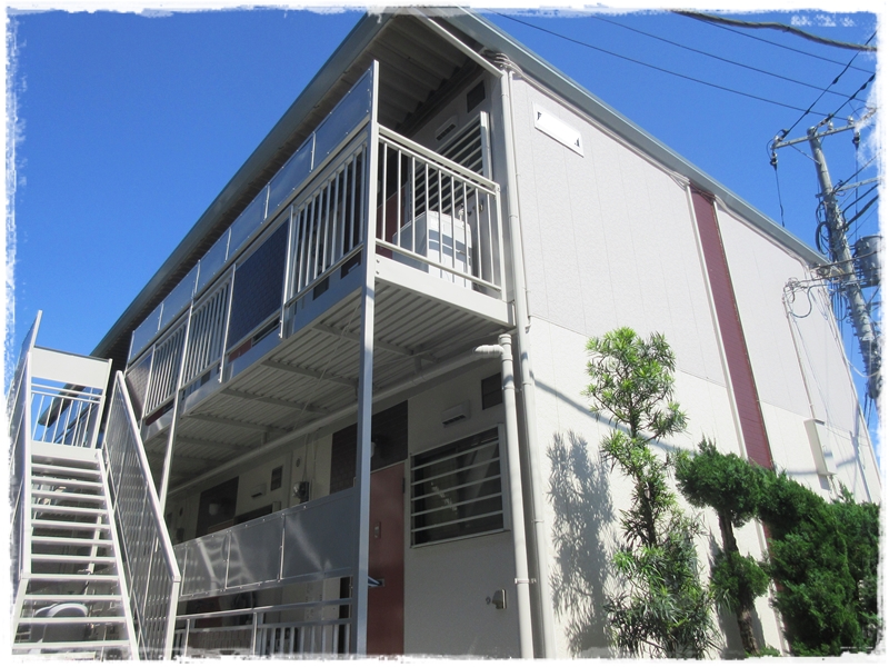 川崎市中原区アパート外壁塗装　サイディングと屋根の塗装改修工事