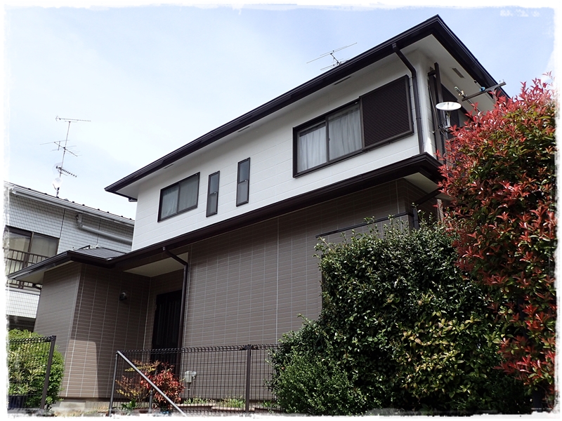 川崎市宮前区住宅サイディング外壁2色塗装と屋根の塗装の完了